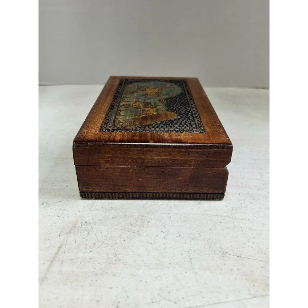 Handcrafted World‎ Map Keepsake Box